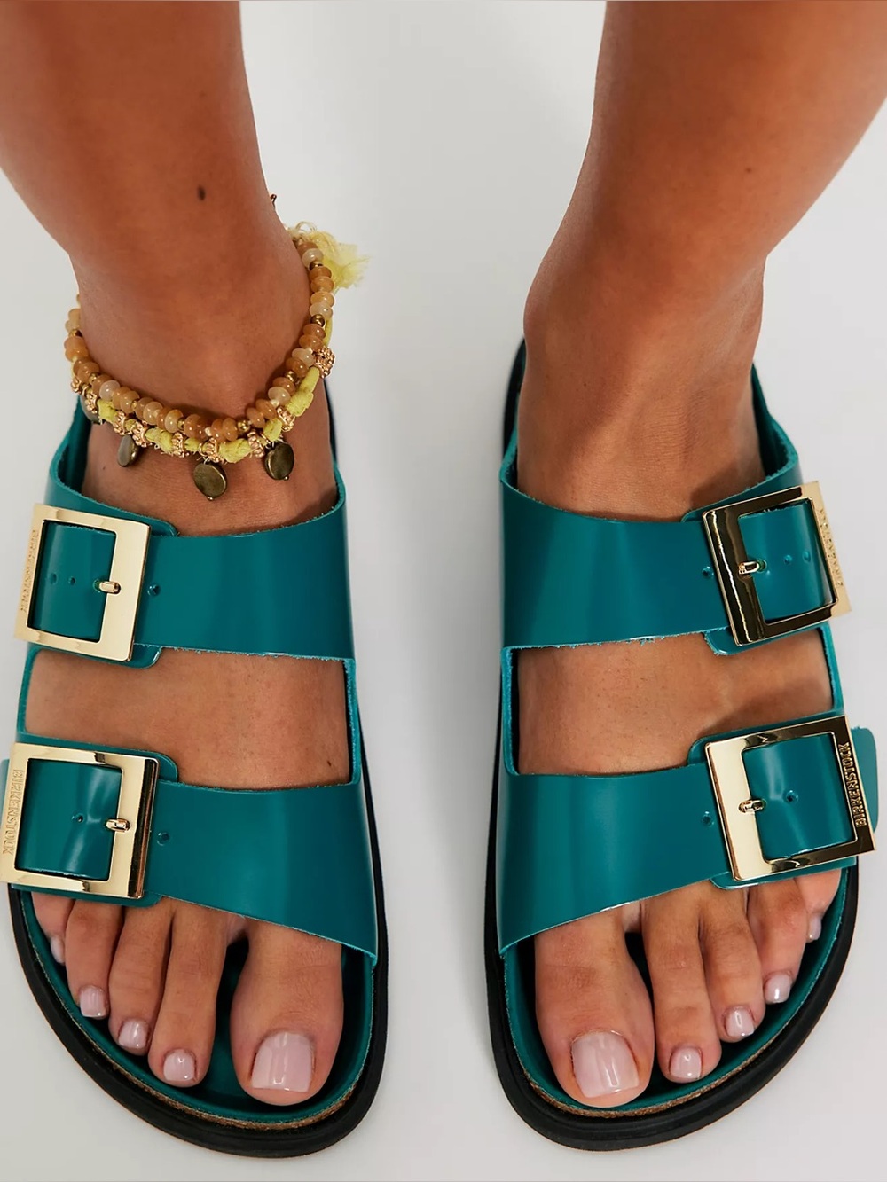 Birkenstock Arizona Droplet Buckle Sandals dark teal